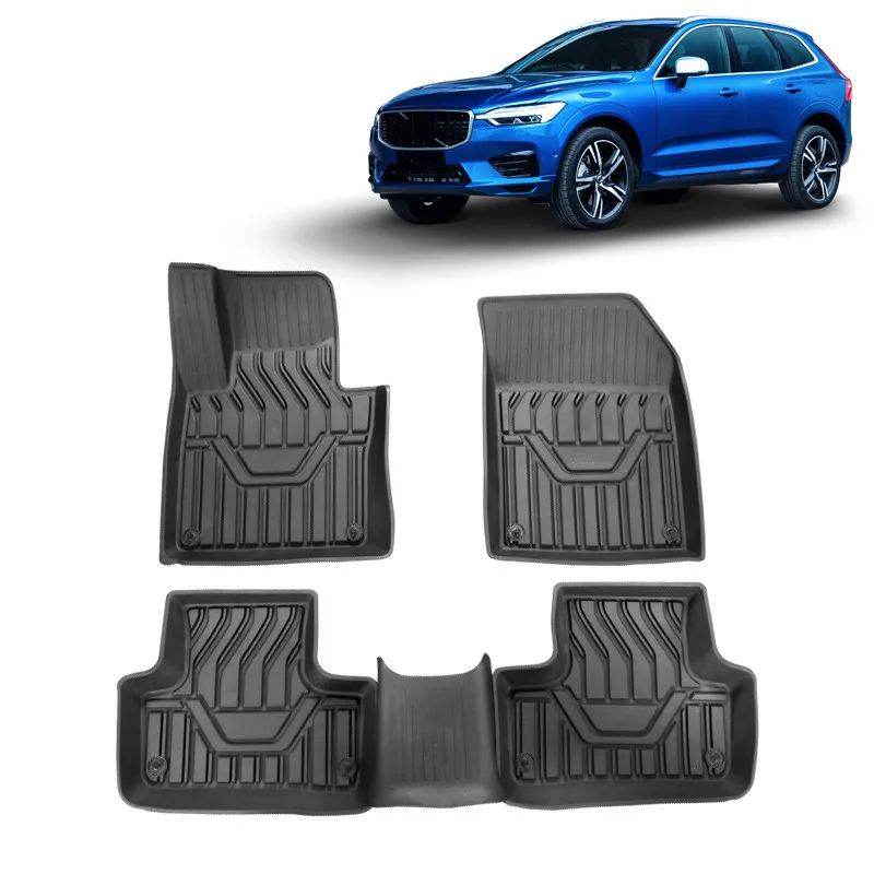 

High Quality Anti Slip Car Foot Mats All Weather 3D 5D TPE Rubber Car Carpets for VOLVO XC60 2018 2019 2020