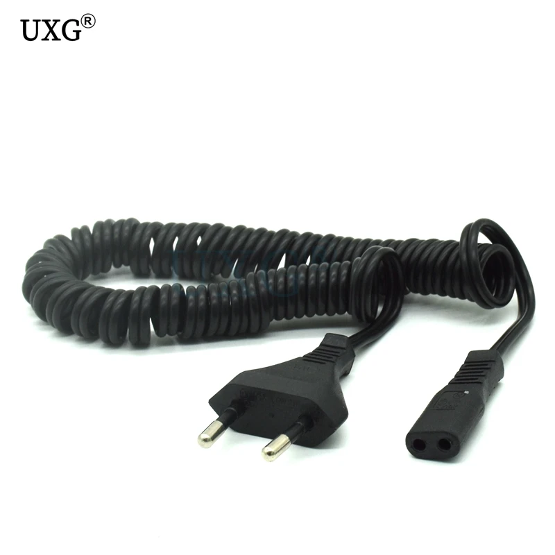 Кабель питания европейского стандарта шнур 8 C7 в Европу 2 шт. пружинный кабель для