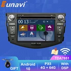 Автомагнитола Eunavi, 2 Din, Android 10, DVD, мультимедийный плеер для Toyota RAV4, Rav 4, 2007, 2008, 2009, 2010, 2011, головное устройство, GPS-навигация, 4 ГБ, 64 ГБ