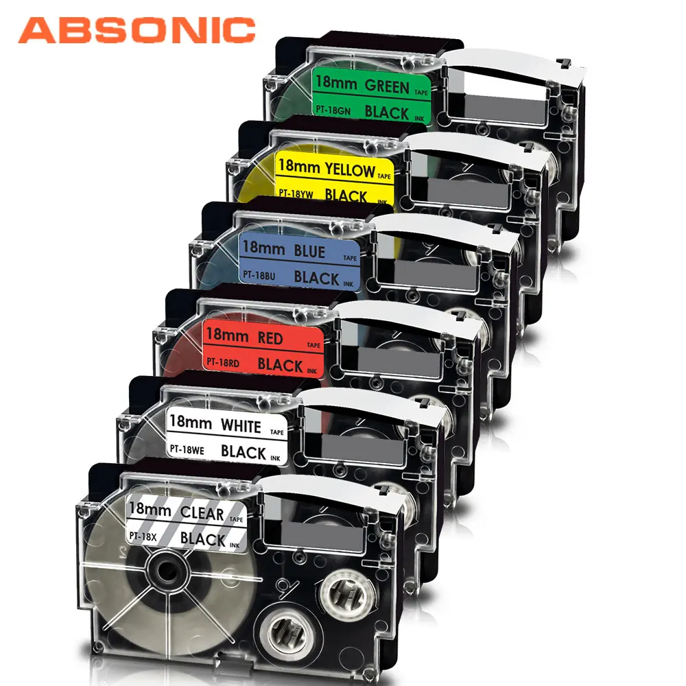 1PK смешанные Цвет XR 18WE 18RD 18X 18YW 18GN 3/4 &quot18 мм лента для маркировки совместимый