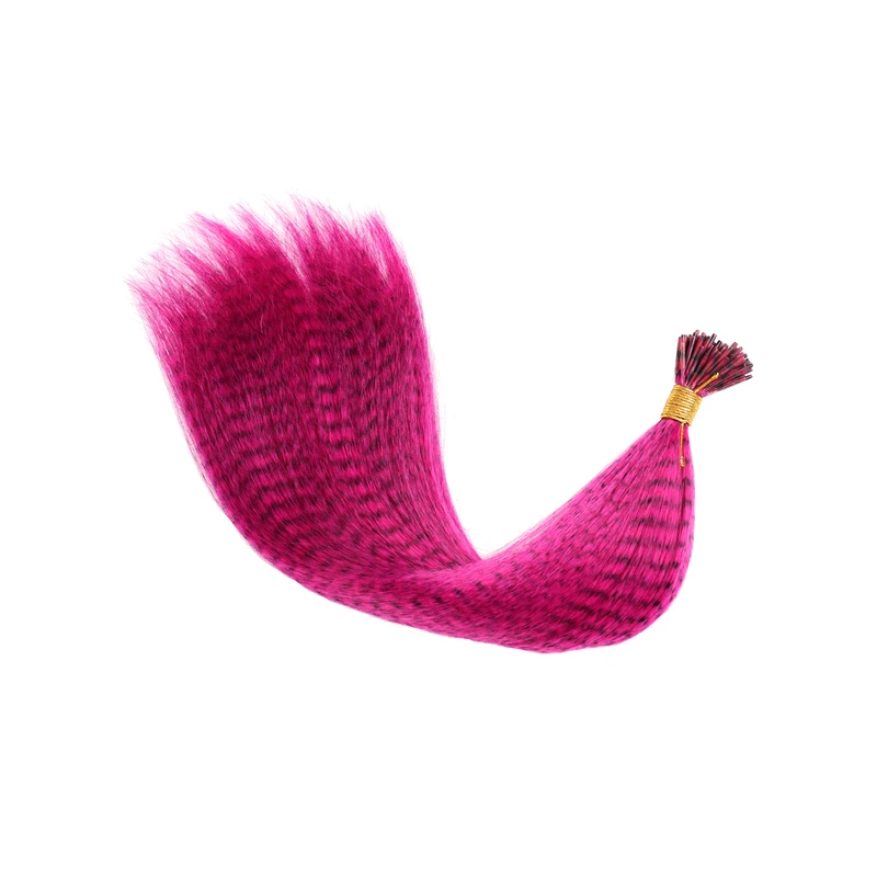 10 шт./лот красочные очаровательные удлинители волос с перьями гризли длинные