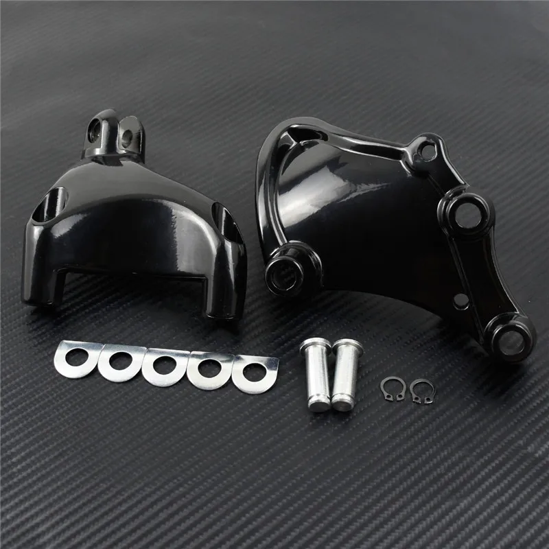 Мотоциклетная черная подножка заднего пассажира подножки для крепления педали для Harley Sportster XL883 XL1200 48 2014-2019 Iron SuperLow