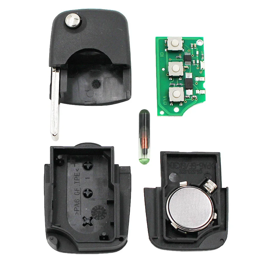 3 Button Folding Keyless Remote Key Fob For Audi A3 A4 A6 Old Models 433Mhz With ID48 Chip 4D0 837 231 A | Автомобили и мотоциклы