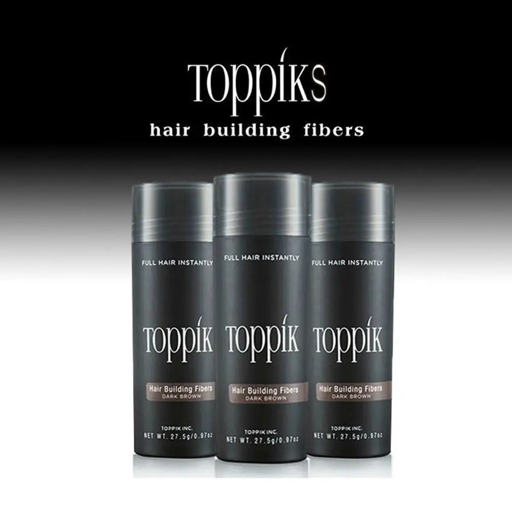 

27.5g Toppik Hair Building Fibers Hair Growth Keratin Fiber Topic Thickening Spray Hair Loss Products Hair Extension Products