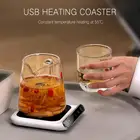 Портативная кофейная кружка с USB, чашка-обогреватель для дома и офиса, 3 режима температуры, 5 В, мини-чашка, обогреватель, электрическая тарелка, фотоподставка
