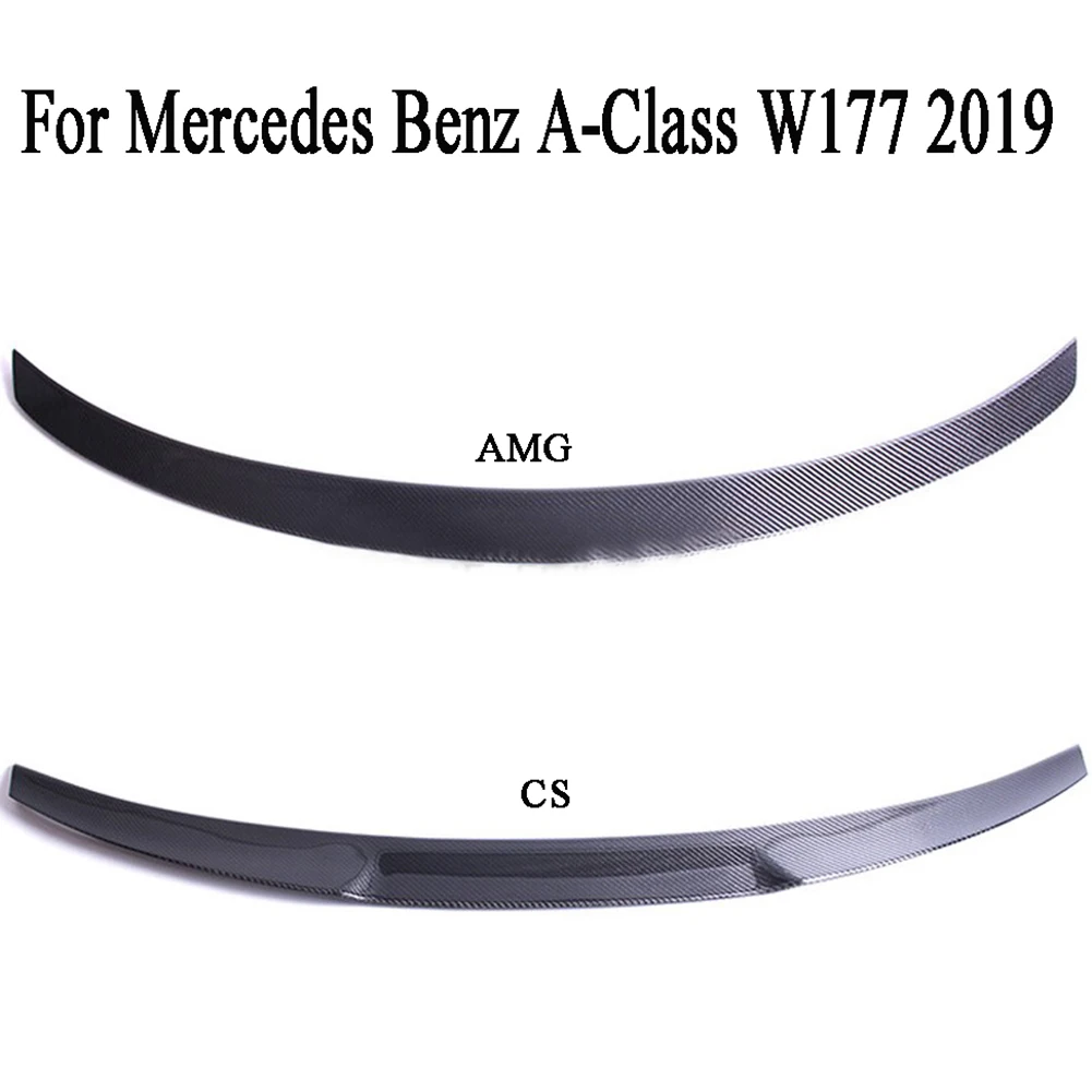 Задний спойлер на багажник из углеродного волокна для Mercedes Benz A Class W177 AMG style