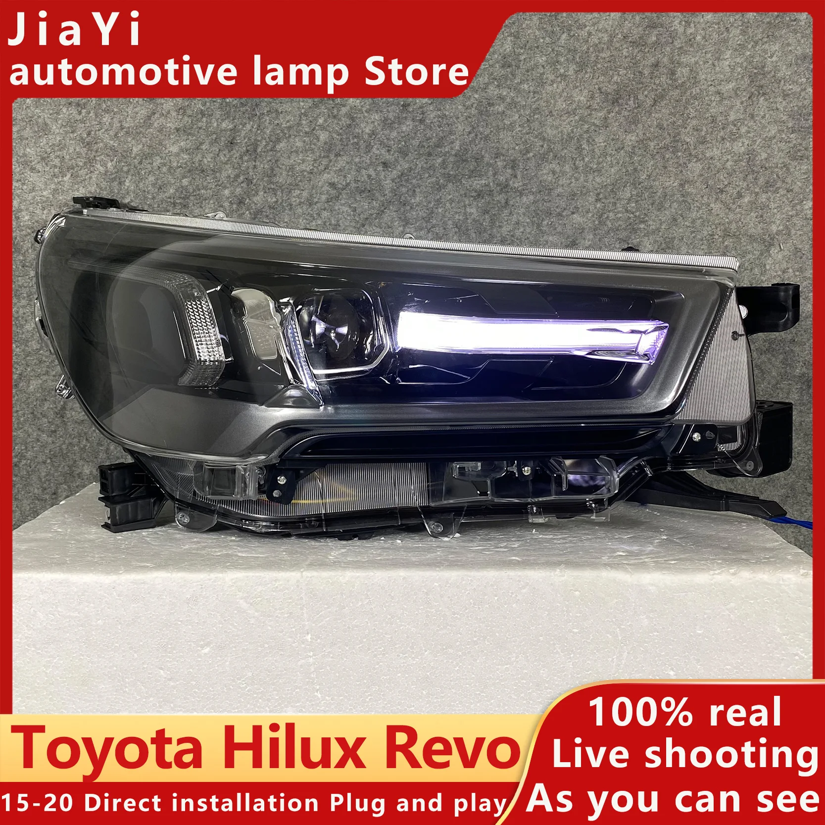 

Car Styling dla HILUX REVO reflektory 20-21 HILUX REVO LED reflektor LED DRL lampa czołowa LED martwa wiązka światła drog