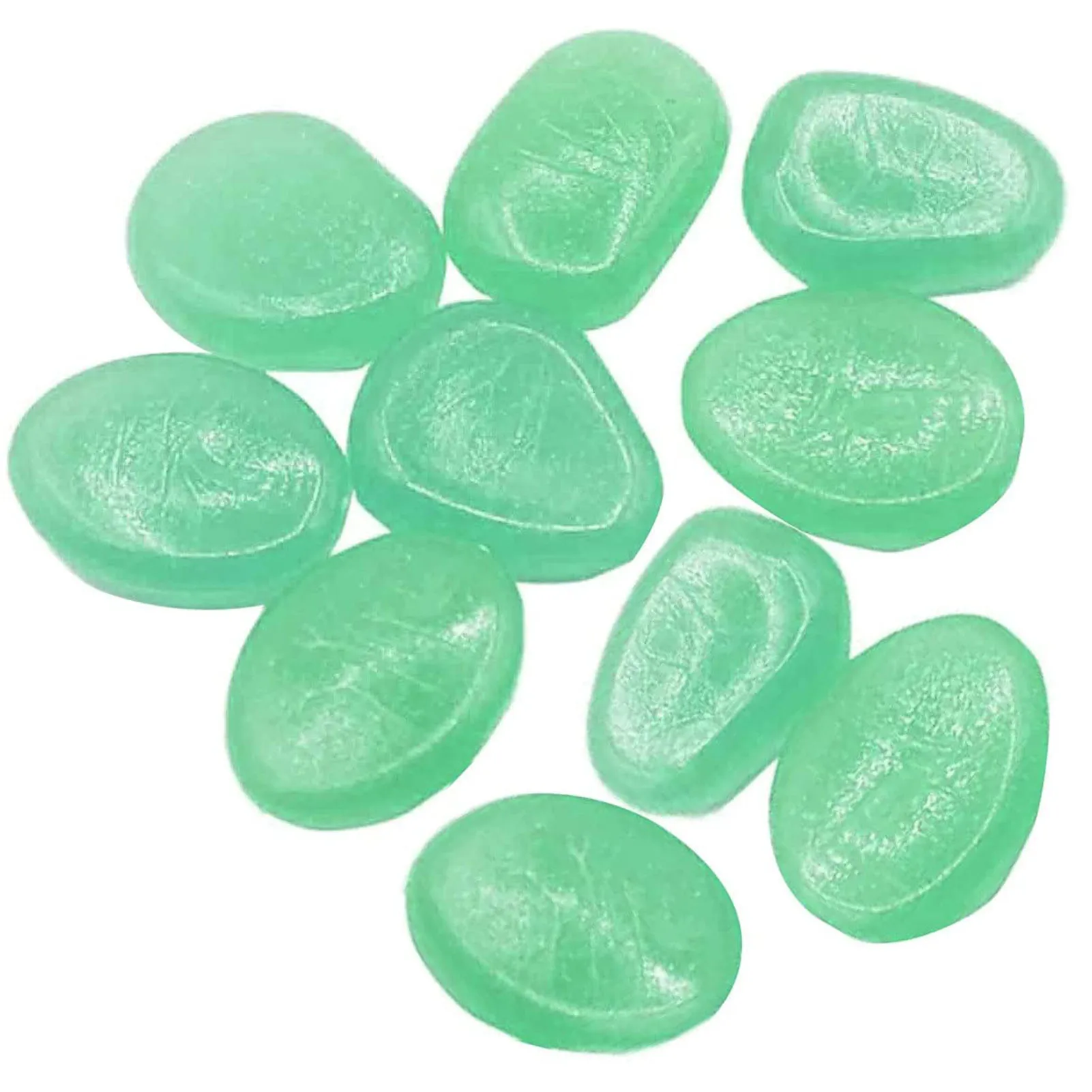 100 шт. светящийся камень 20-30 мм искусственная смола декоративная маленькая галька