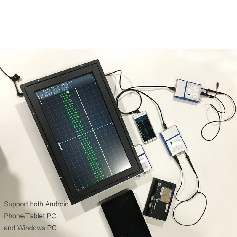 Цифровой портативный осциллограф OSC482 OSC482M PC Android USB 2,0 Виртуальная 2CH полоса пропускания 20 МГц выборочные данные 50 MSA/s осциллограф