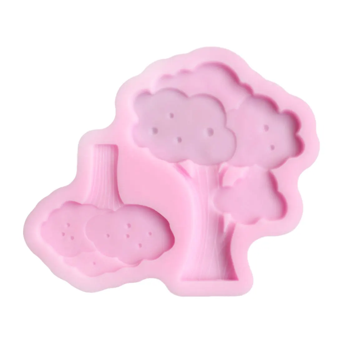 

1PCS Fruit Trees Mould Cake Side Silicone Cake Fondant Mold Cake Decorating Tools Soap Mold
