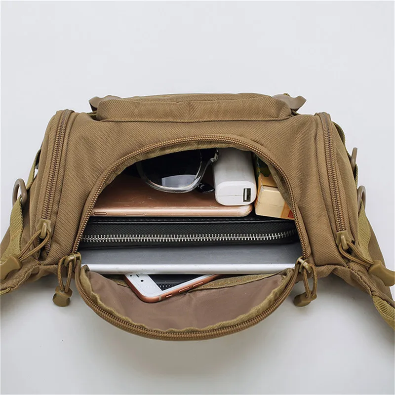 

Portable Multicolor Nylon Sports Bags Sports Pockets Messenger Crossbody Bag Single Shoulder Chest Pack For Hiking And Traveling
