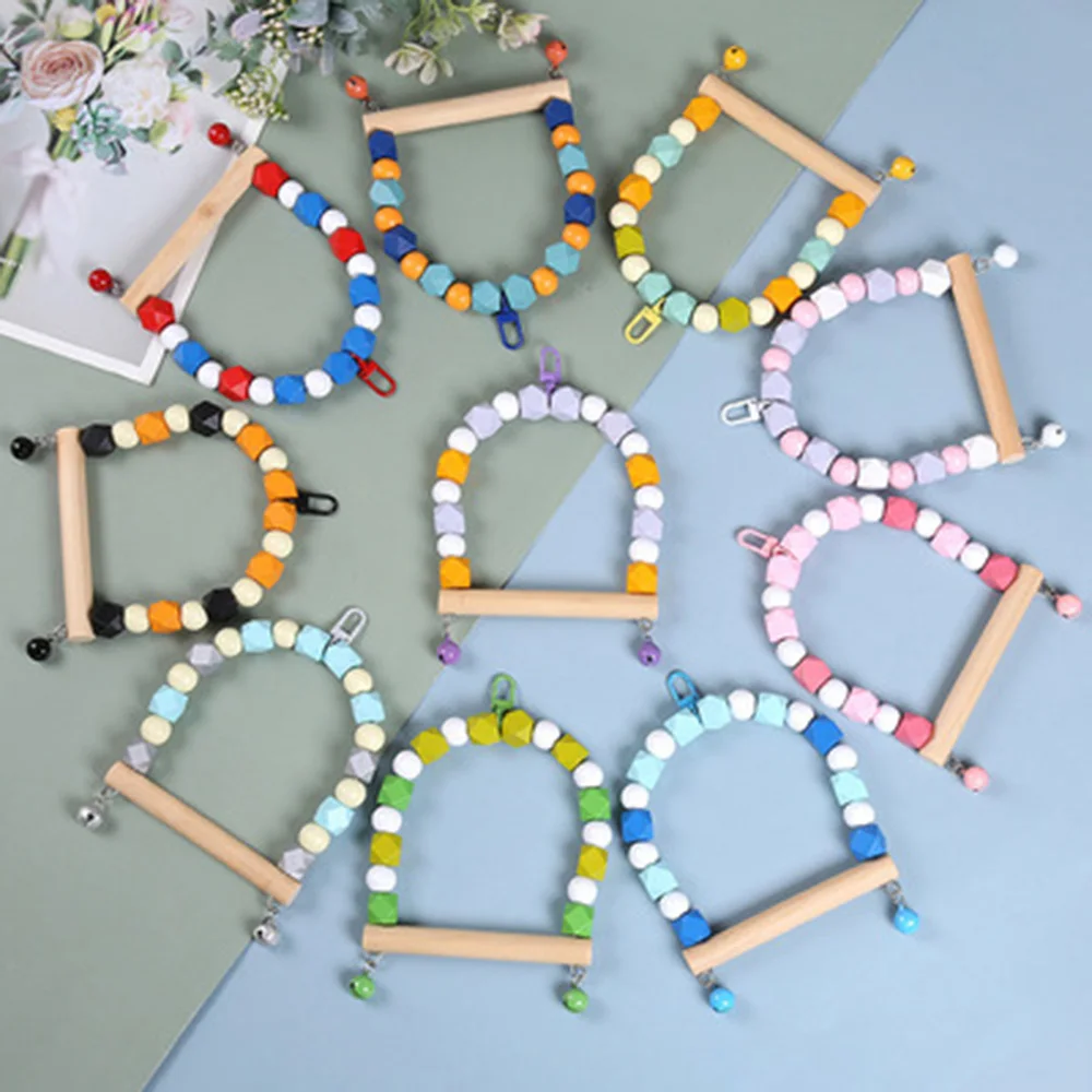 Funny Mini Ferrule Toy for Parrot Intelligence Developmental Game
Colorful Rings Bird Activity Training Toy Pet Supplies