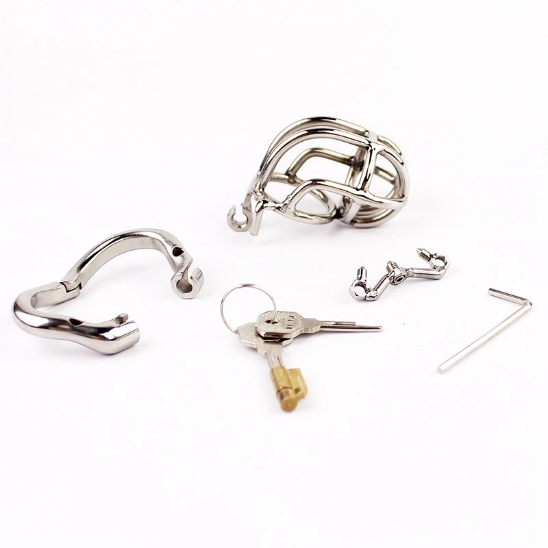 Классическая Клетка для петуха скрытый замок целомудрие клетка из нержавеющей