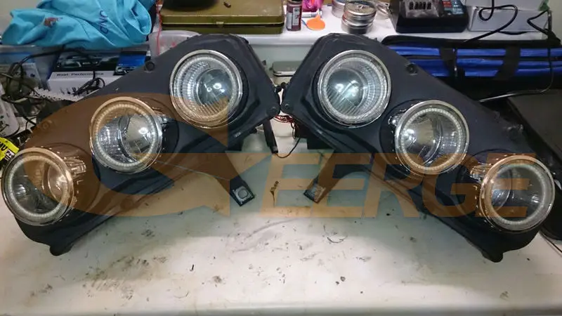 Отличный 8 шт. супер яркий светодиодный светильник Angel Eyes halo rings для Alfa Romeo 159 2005 2006