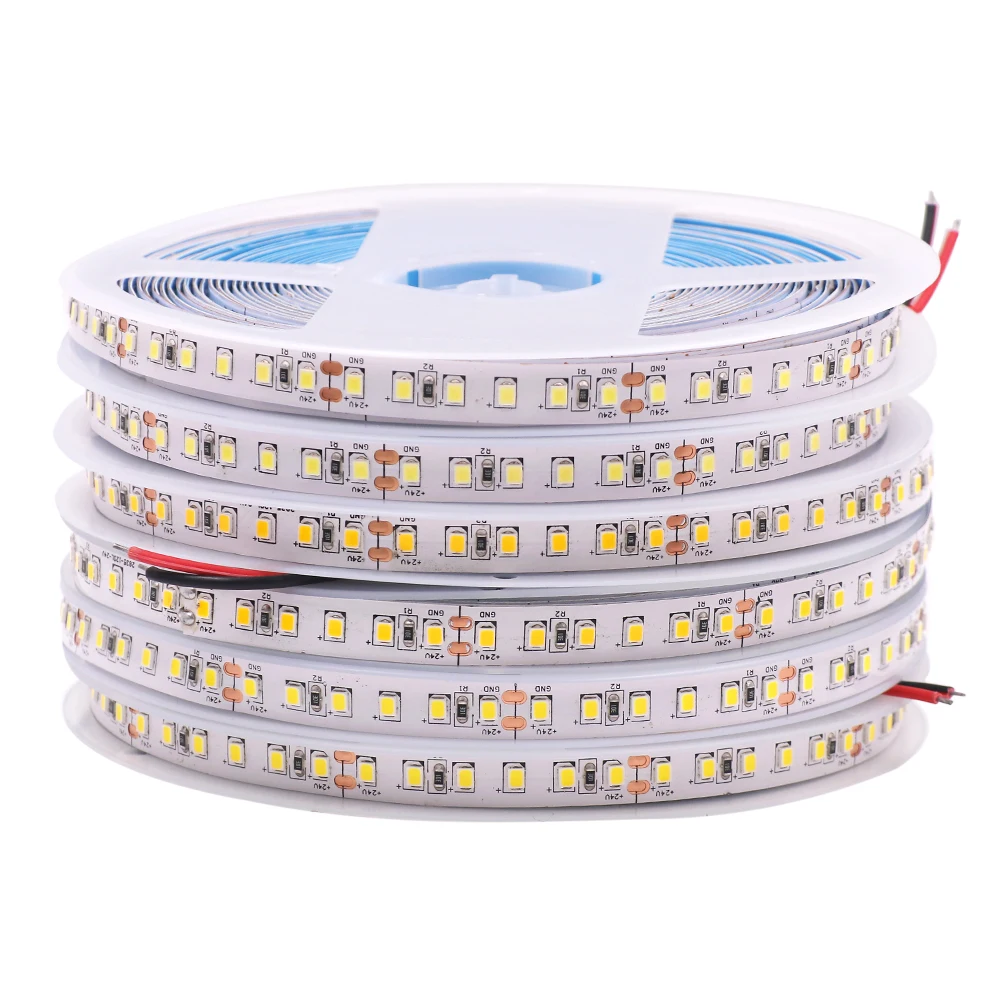 DC12V 24V 2835 Светодиодные ленты 240 120 светодиодов/m 3000K 4000K 6000K Гибкие СВЕТОДИОДНЫЕ