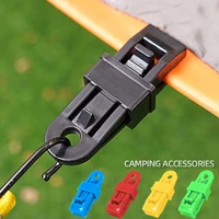 510pcs camping tent hook canopy clamp tarp clips snap canvas anchor gripper caravan outdoor camping hook anchor rope barb