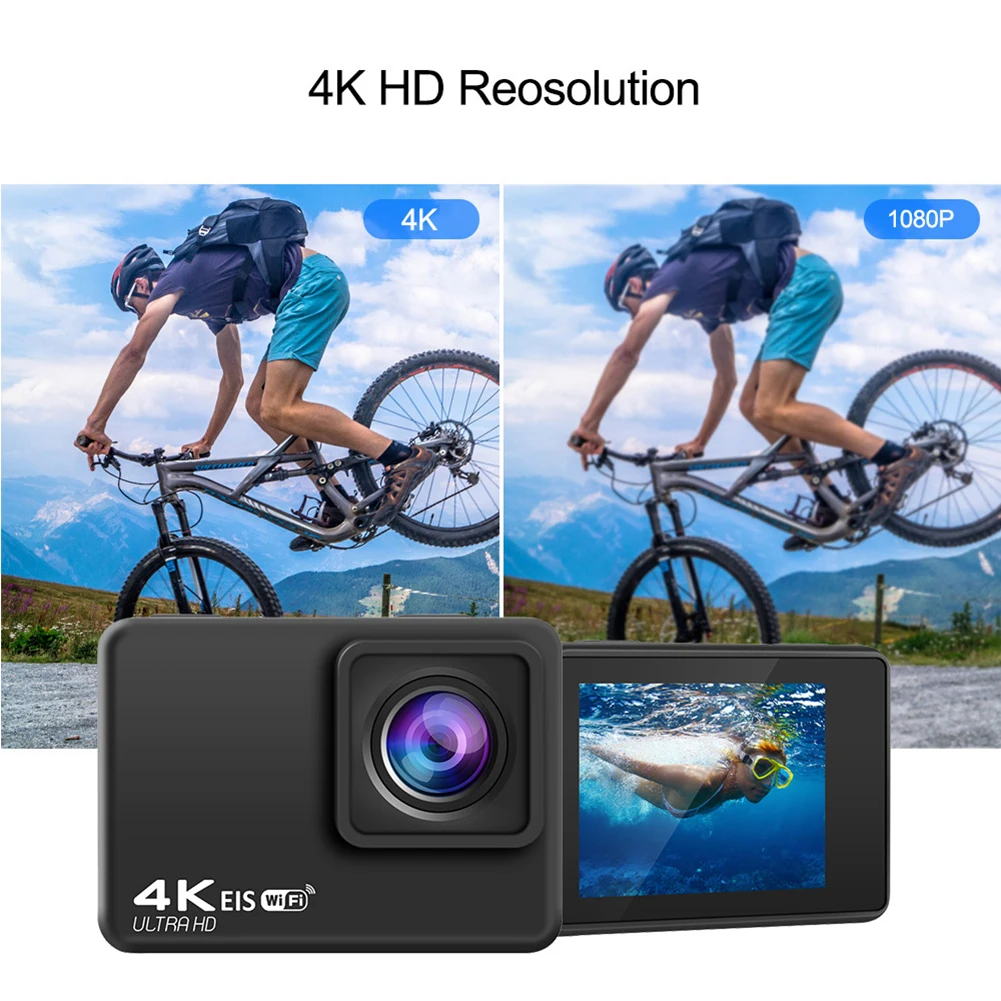 EIS GoPro спортивные Камера Противоударная экшн со сверхвысоким разрешением Ultra HD 4K /