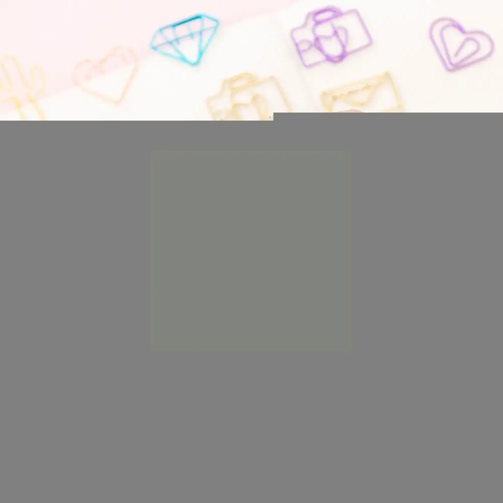 

Metal Special-shaped Paper Clips Paperclips Kawaii Binder Clips Photos Notes Stationery Tickets Binder Cute School Supplies G6w7