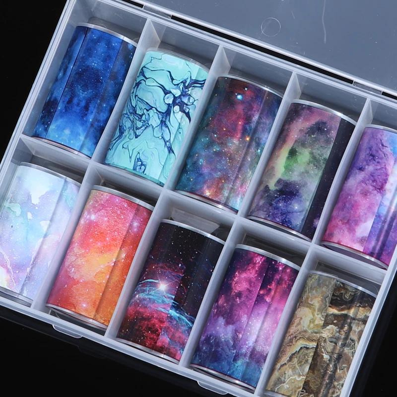 10 рулонов/набор мраморные наклейки для ногтей 100 х4 см | Красота и здоровье