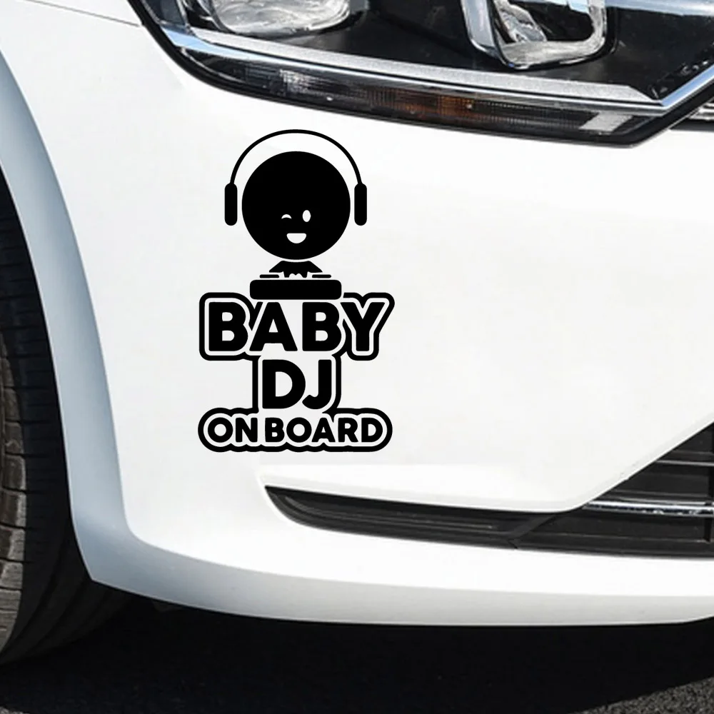 

Newest Baby on Board Dj Text Car Assessoires For Jeep Sticker Large Vinyl Military Hood Graphic Body Fits Most Vehicles