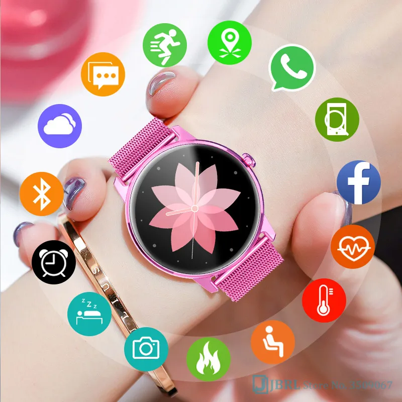 Смарт браслет женский спортивный с Bluetooth фитнес трекер сенсорным экраном