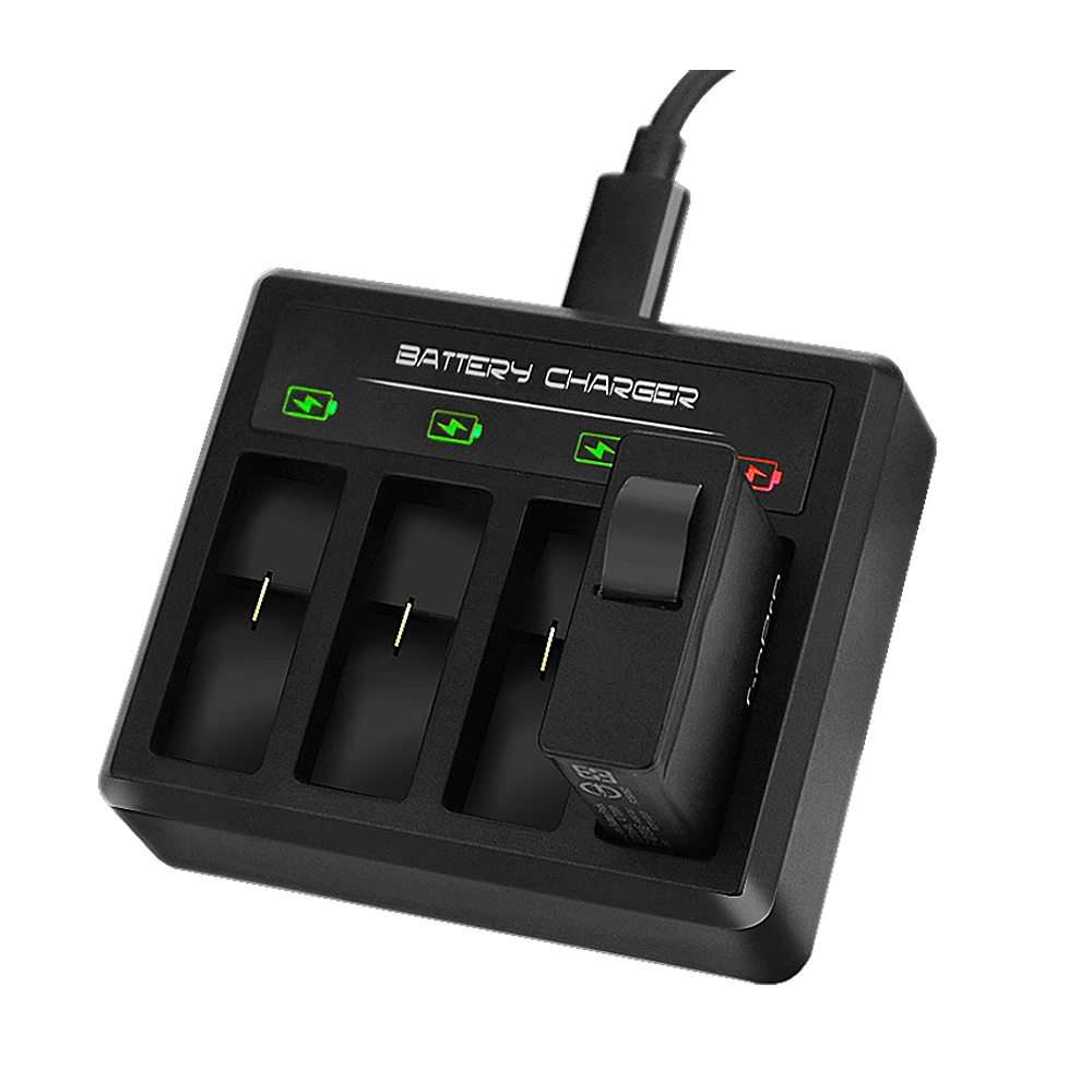 4 канальное USB зарядное устройство с портом Type C и зарядным устройством для камеры