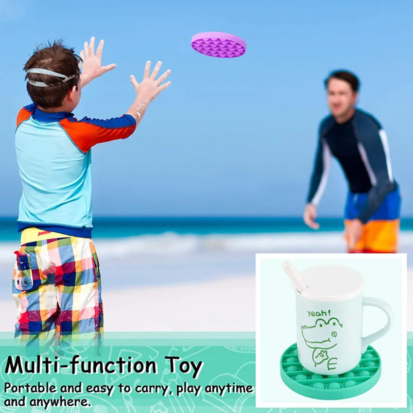 

1PCS Pop It Fidget Toy Push Pop Bubble Toys Fidget Sensory Toy Autism Stress Relief Special Needs Silent Classroom Squeeze Toys