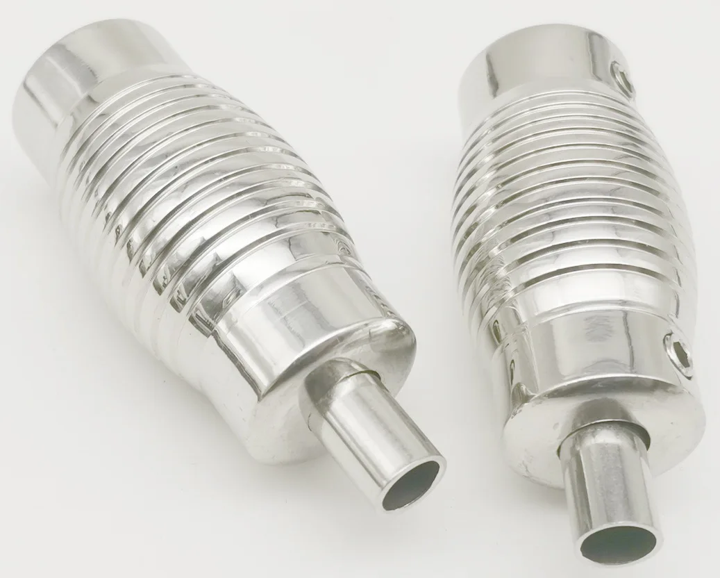 2Pcs 22mm New Arrival Silver Stainless Steel Tattoo Machine Tubes Grips High Quality For Needles Tips Supply | Красота и здоровье