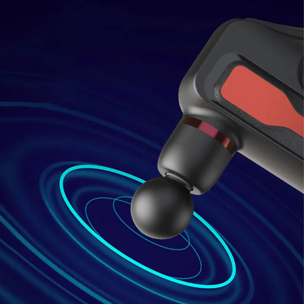 Массажный пистолет 32 скорости с 8 насадками электрический ручной тихий