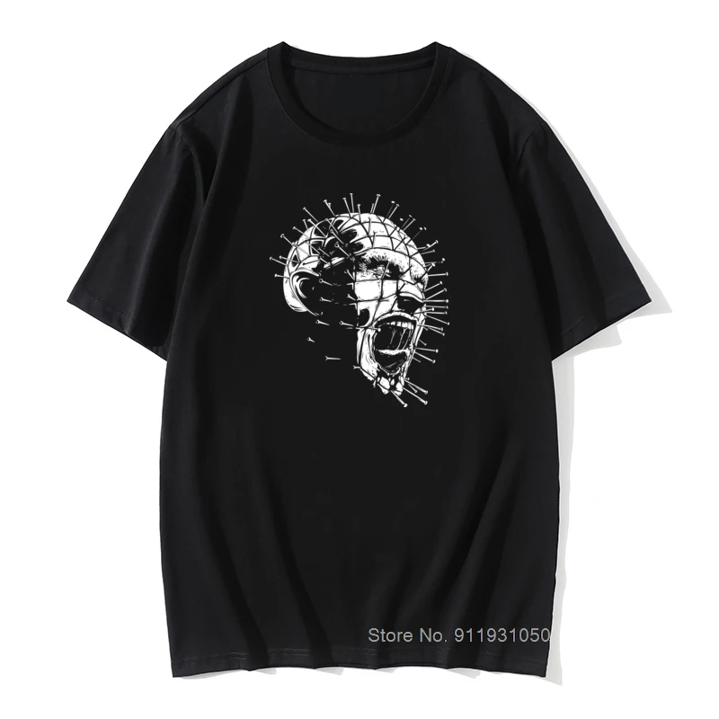 Мужские футболки Hellraiser Pinhead страшные новые с короткими рукавами стандартные