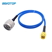 bevotop rg 402 rp sma male to n male plug connector blue jacket rg402 semi flexible 50ohm high frequency coaxial cable