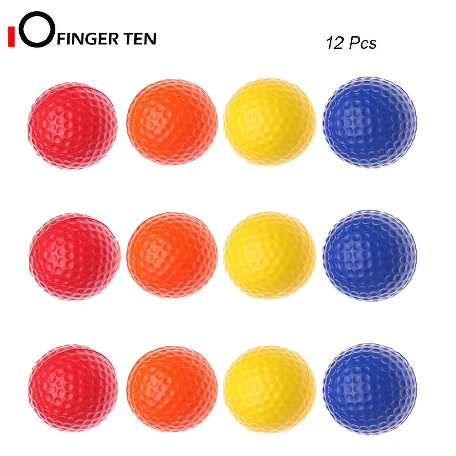 

6/12 Pcs Soft Elastic Restricted Flight Foam Golf Balls Indoors and Outdoors Training Aid Practice Ball for Men Women Kids