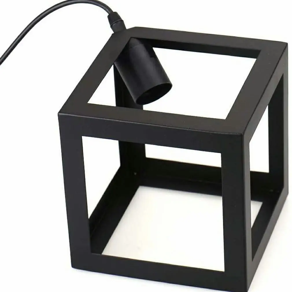 

Industrial Type Cube Shaped Rhombus Light Chandelier Vintage Style Creative Pendant Lamp For Cafe Bar Lighting Fixtures