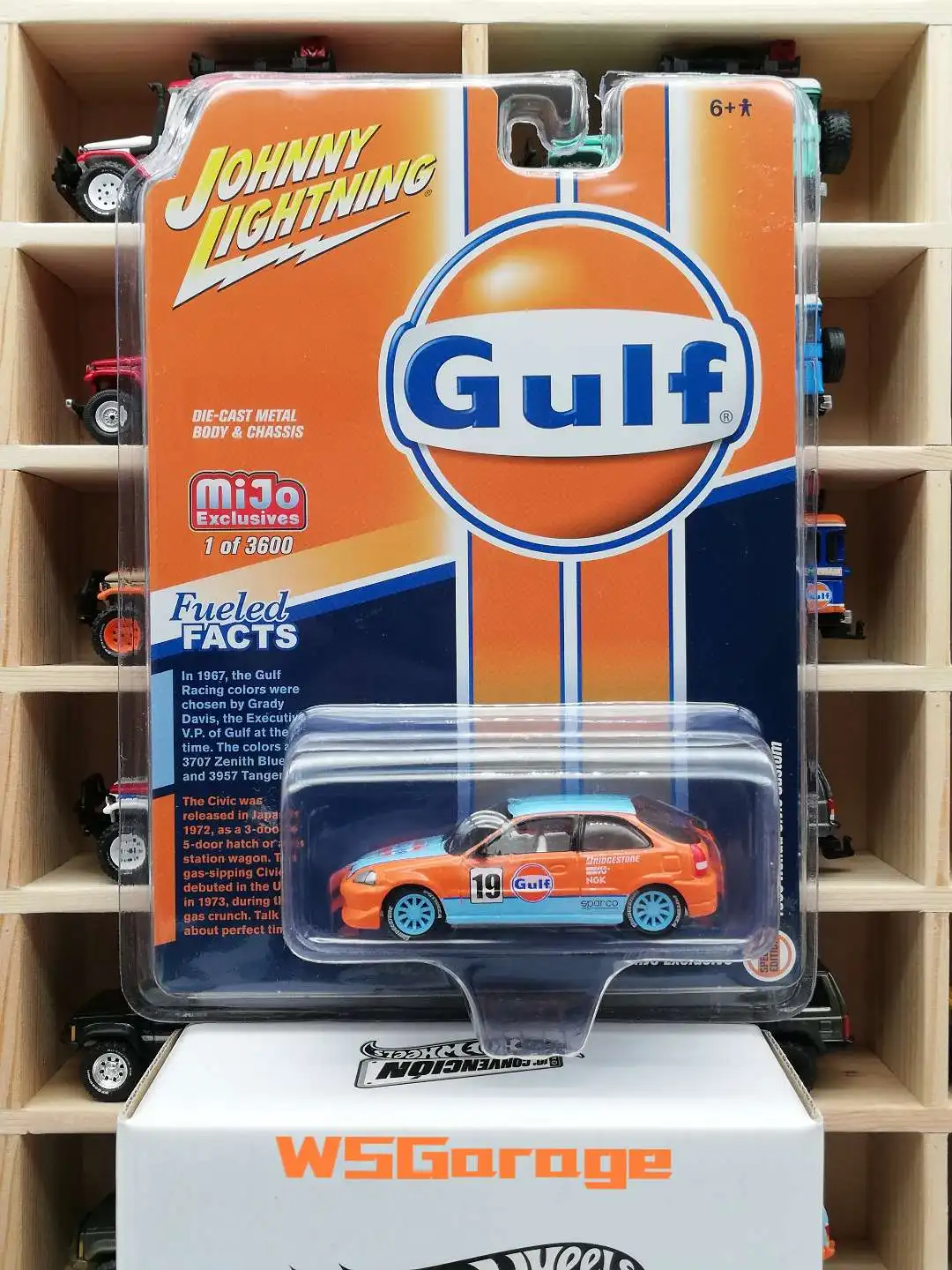 

Джонни Lightning автомобили 1/64 1998 Honda Civic залива масла коллективных металлической Материал автомобиля