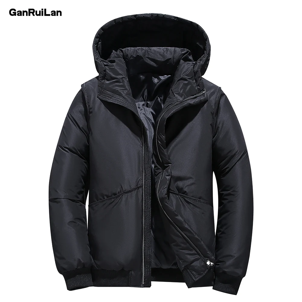 Новинка мужская зимняя куртка легкое пальто верхняя одежда хлопковая Теплая с