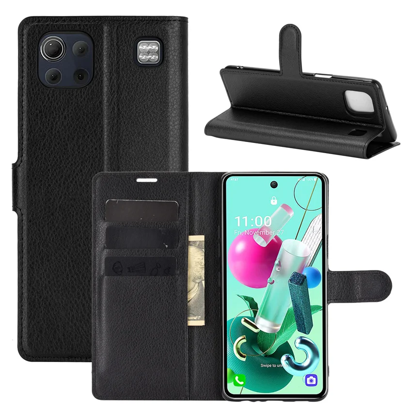 

For LG K92 5G Case Flip Cases For LG K92 5G High Quality Leather Stand Cover With Card Holder For LG K92 5G