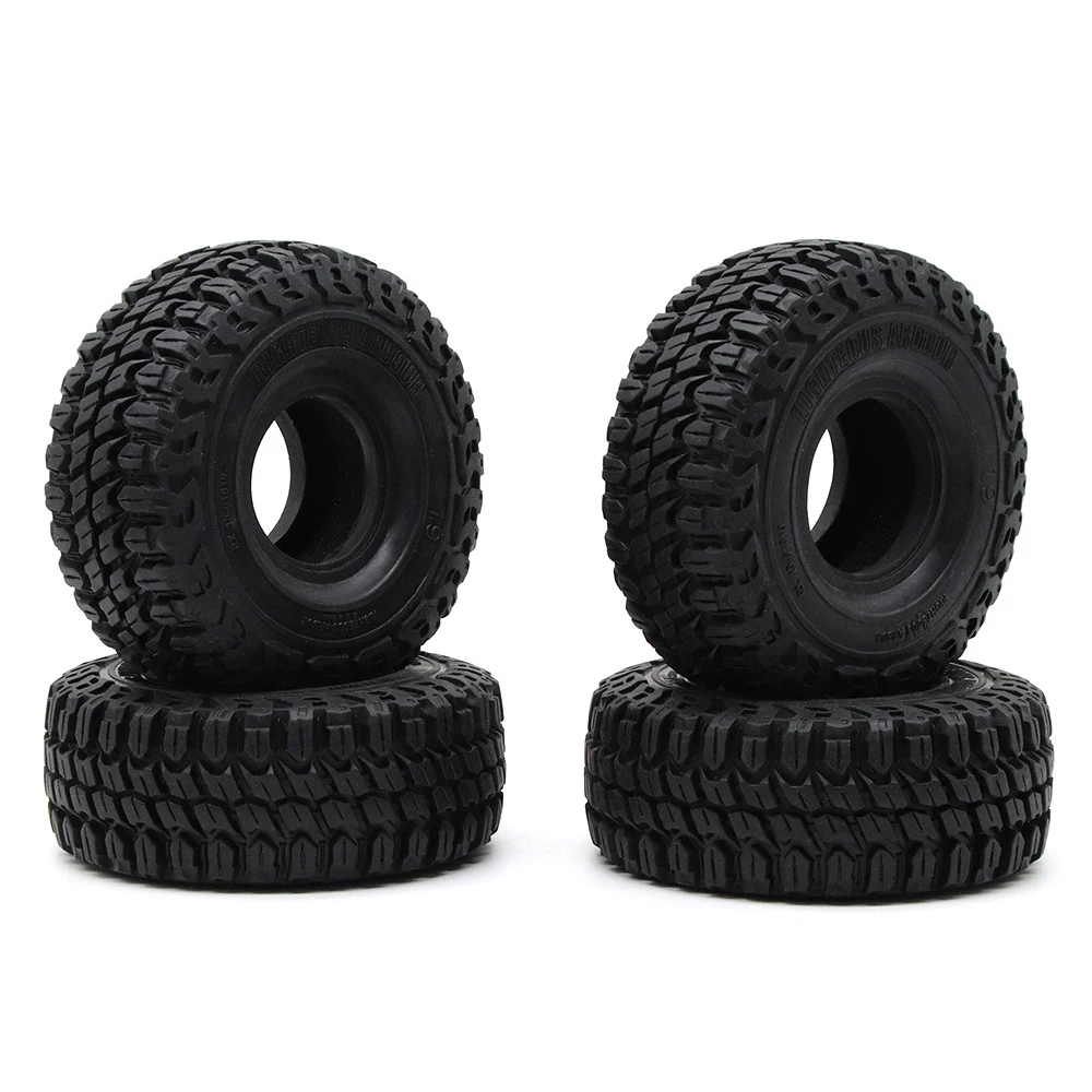 

New 4PCS 127mm Rubber 1.9 Inch Wheel Tire Tyre for 1:10 RC Crawler Car Axial SCX10 90046 AXI03007 Traxxas TRX4 TRX6 D90