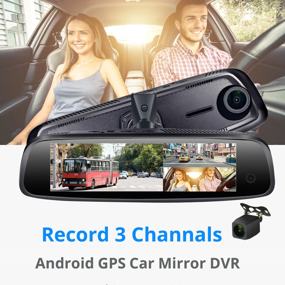 

Специальный Крепеж 4G Android GPS 3 объектива ADAS Smart Mmirror DVR RAM2G + ROM32G GPS навигация видеорегистратор 1080P hd Автомобильный видеорегистратор