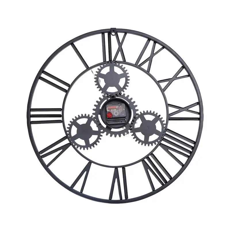 1 шт. креативные металлические настенные часы в стиле ретро модные декоративные