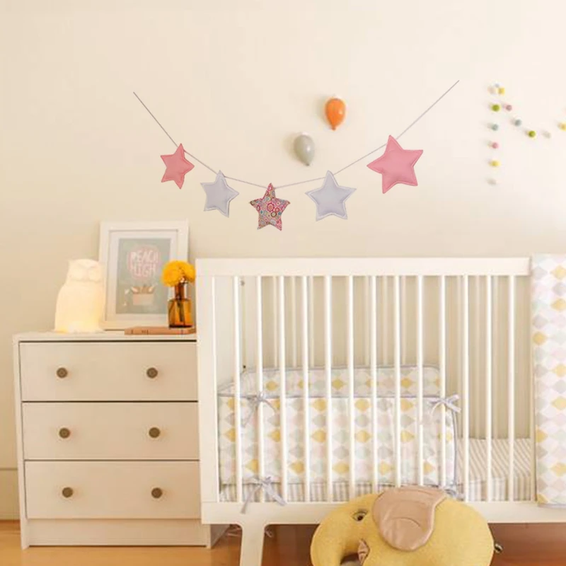 

Nordic Star String Ornaments Children's Room Crib Tent Bed Curtain Matching Decoration