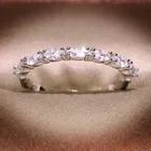 Кольцо женское из серебра 925 пробы, с инкрустированным цирконием