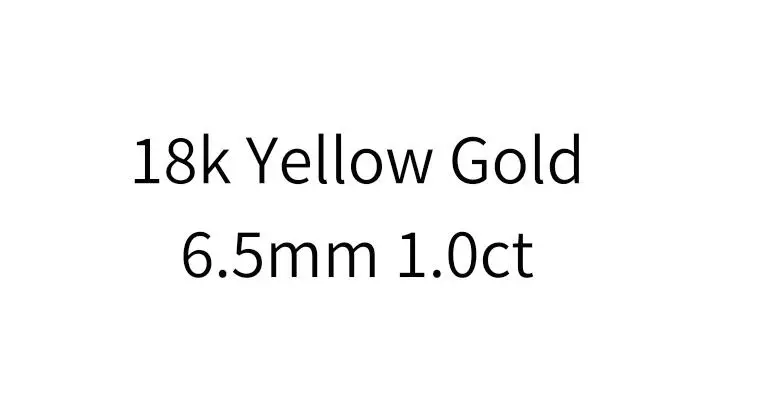 Yellow Gold 1.0ct 18 К белое золото серьги-гвоздики с муассанитом серьги белый Муассанит 1.0CT 6,5 мм Помолвочные Свадебные для женщин - Цвет камня: Yellow Gold 1.0ct