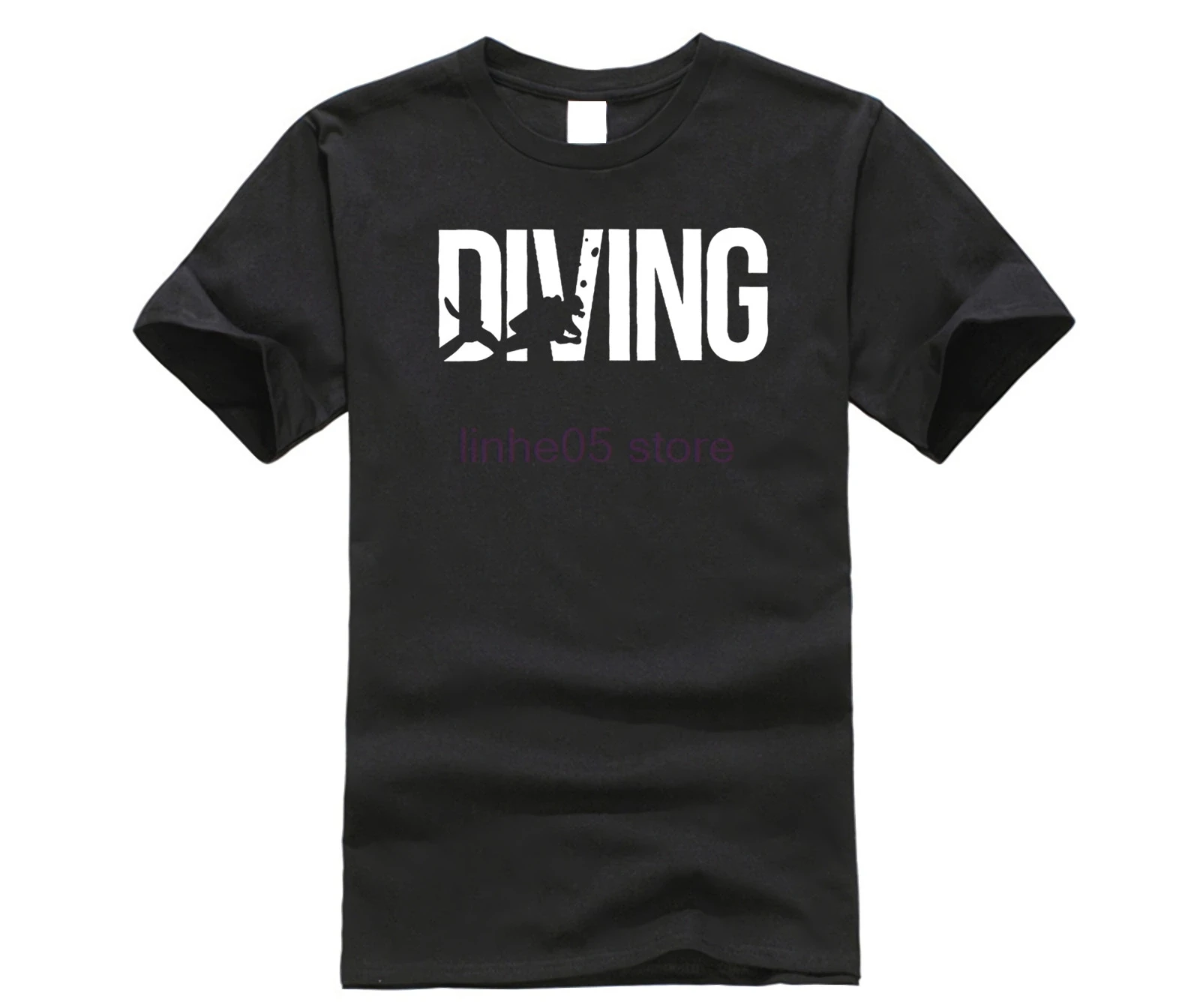 Мужские футболки в летнем стиле модные мужские Swag. фонарик для аквалангиста Diver