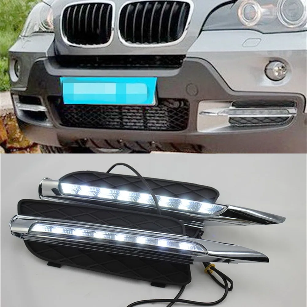 Дневные ходовые огни July King чехол для BMW X5 E70 2007-2010 светодиодный LED 6000K Белый