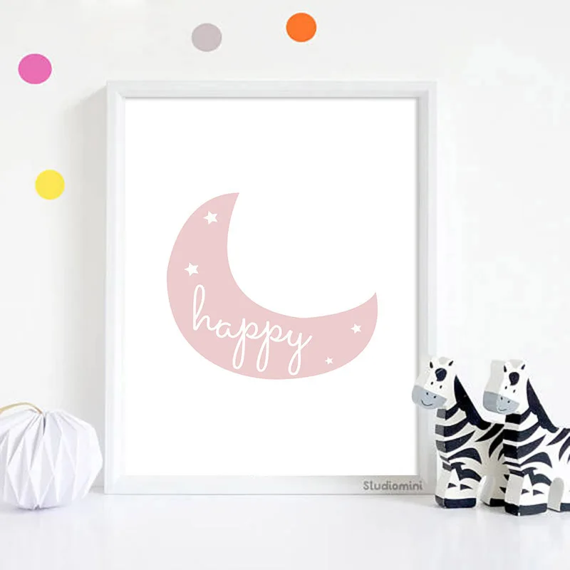 Детская Настенная картина для детской комнаты плакаты на холсте с цитатами