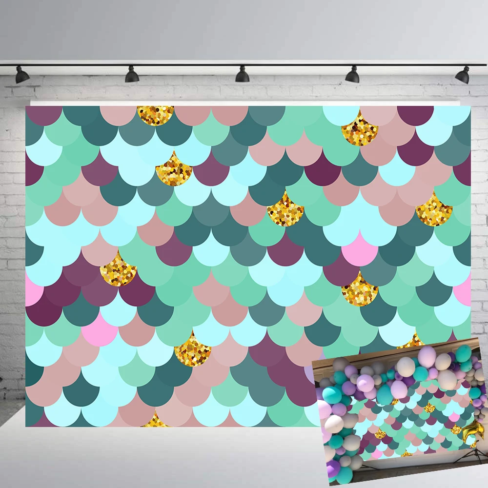 Фон для фотосъемки с изображением принцессы девочек цвета: золотистый Зеленый