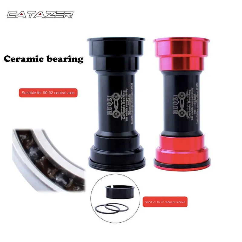 

Bicycle Press Fit BB Thread Type Bottom Bracket BB Bike Tooth Plate Axis Bicycle Bike Ceramic Bearing Bottom Bracket