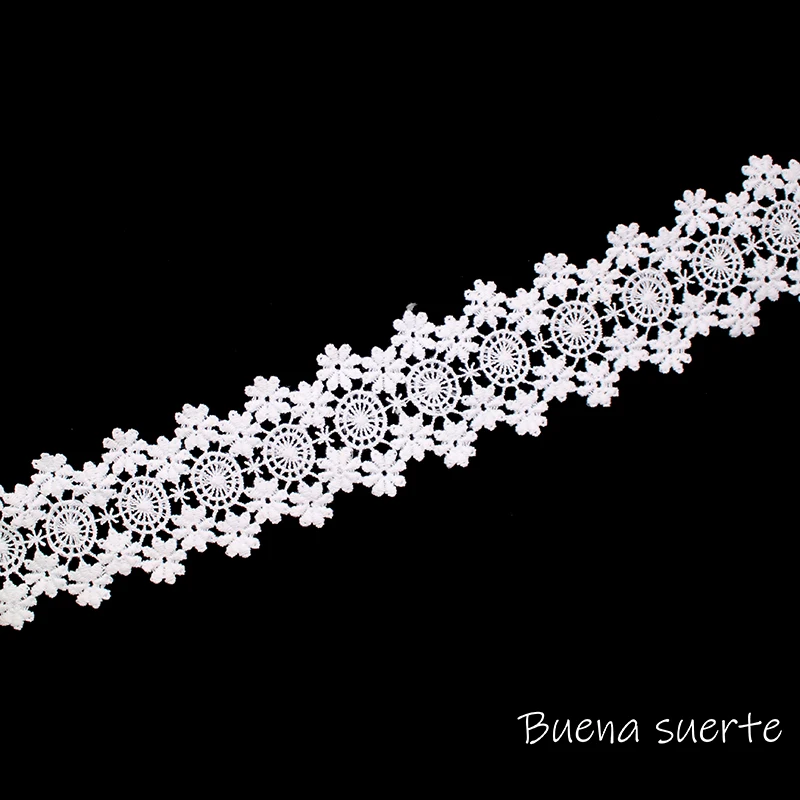 Новинка 2018 белая/черная африканская кружевная ткань отделка ручной работы лента