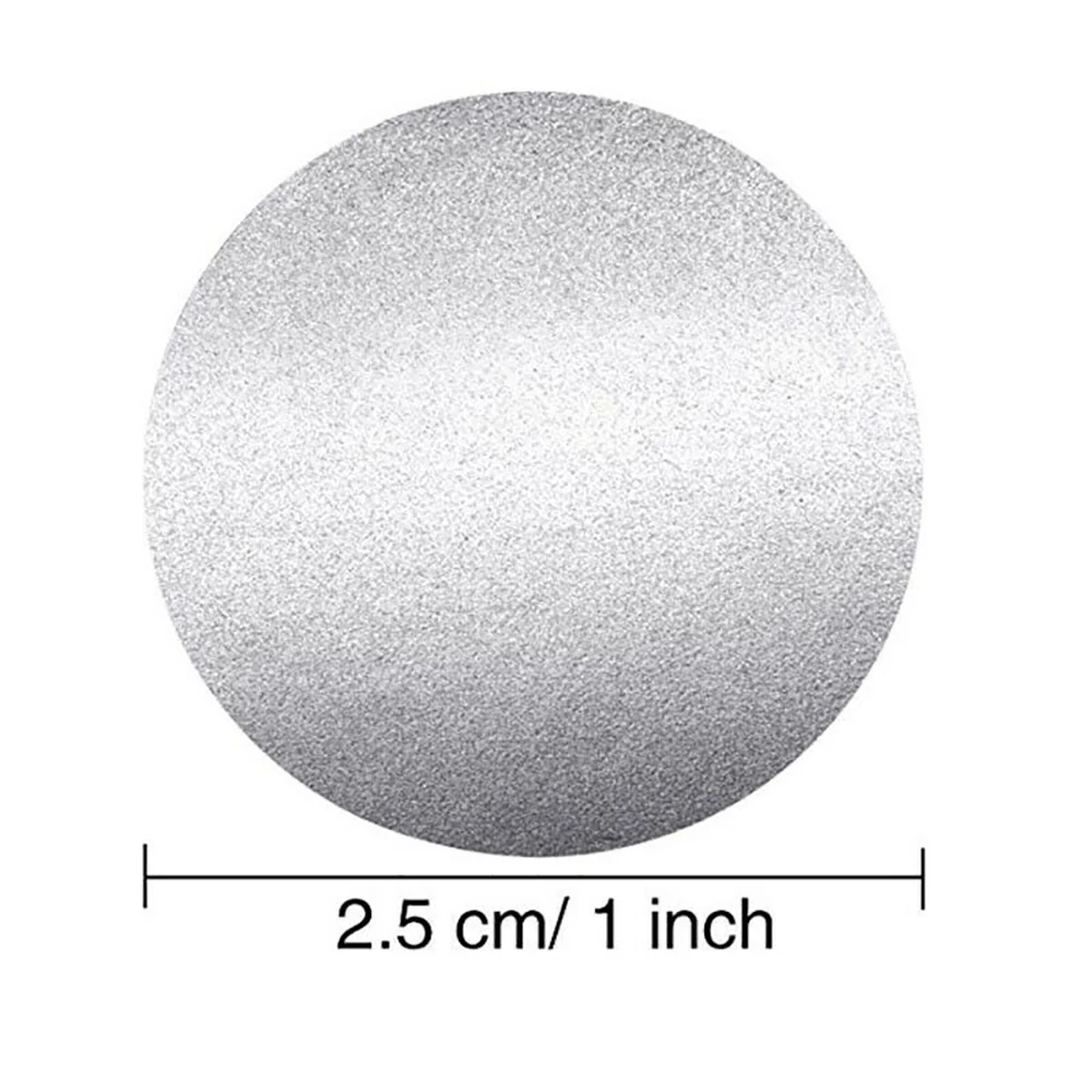 300 шт./компл. Креативные Круглые Наклейки с царапинами лотерейные наклейки 25 мм