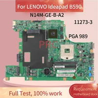 laptop motherboard for lenovo ideapad b590 notebook mainboard 11273 3 slj8c n14m ge b a2 ddr3